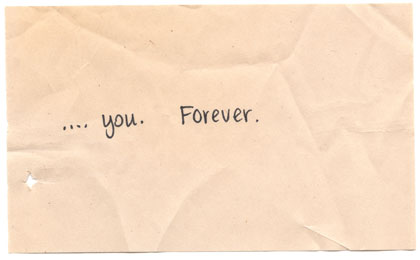 ...you. forever.
