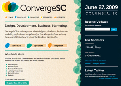 ConvergeSC.org Screenshot
