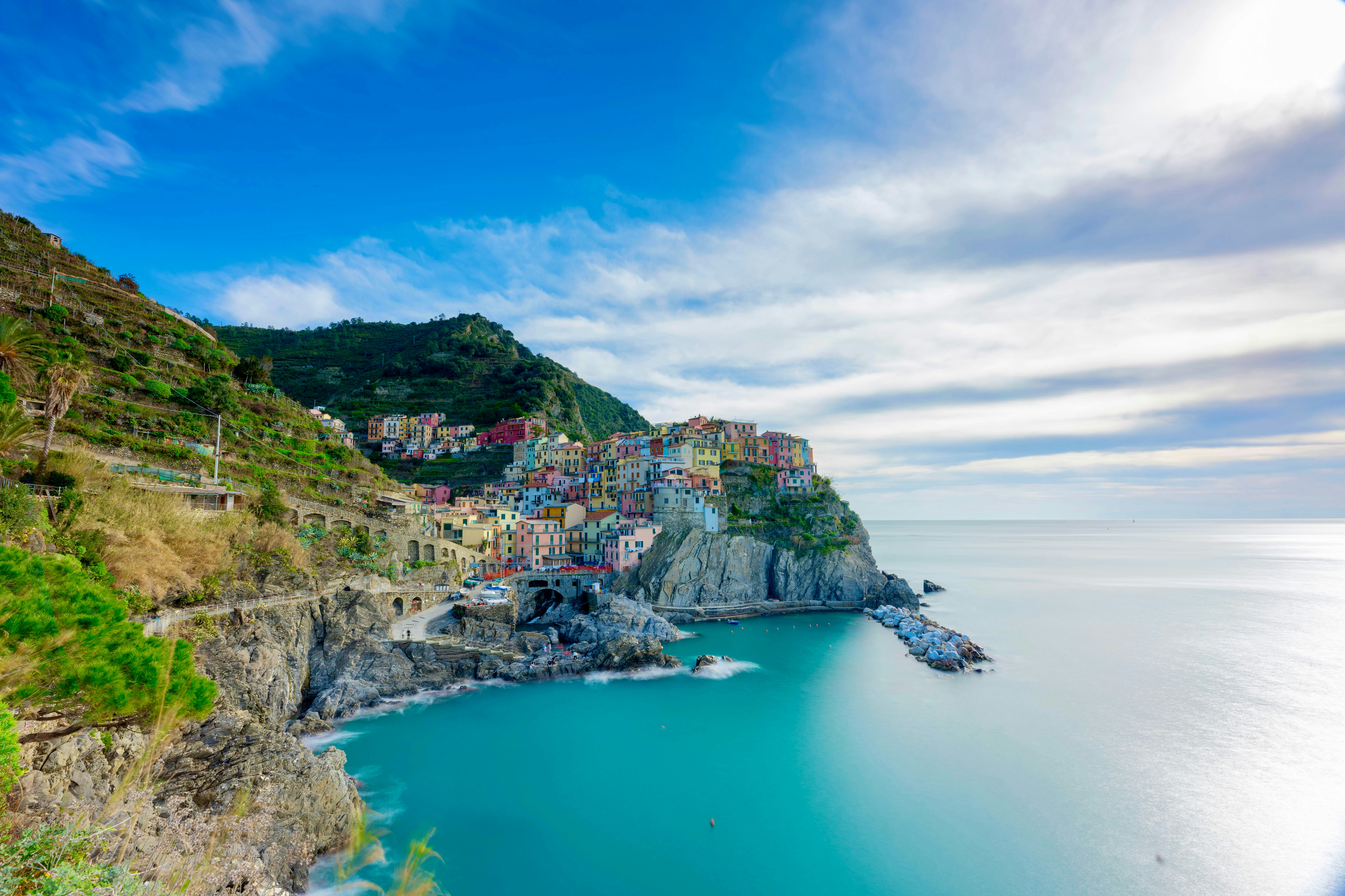 Cinque Terre coastal path cliffs sea
