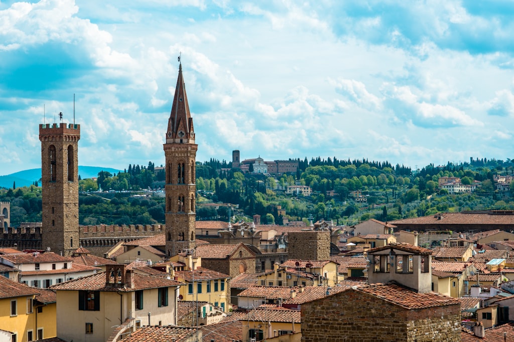 Florence Italy rooftops and skyline