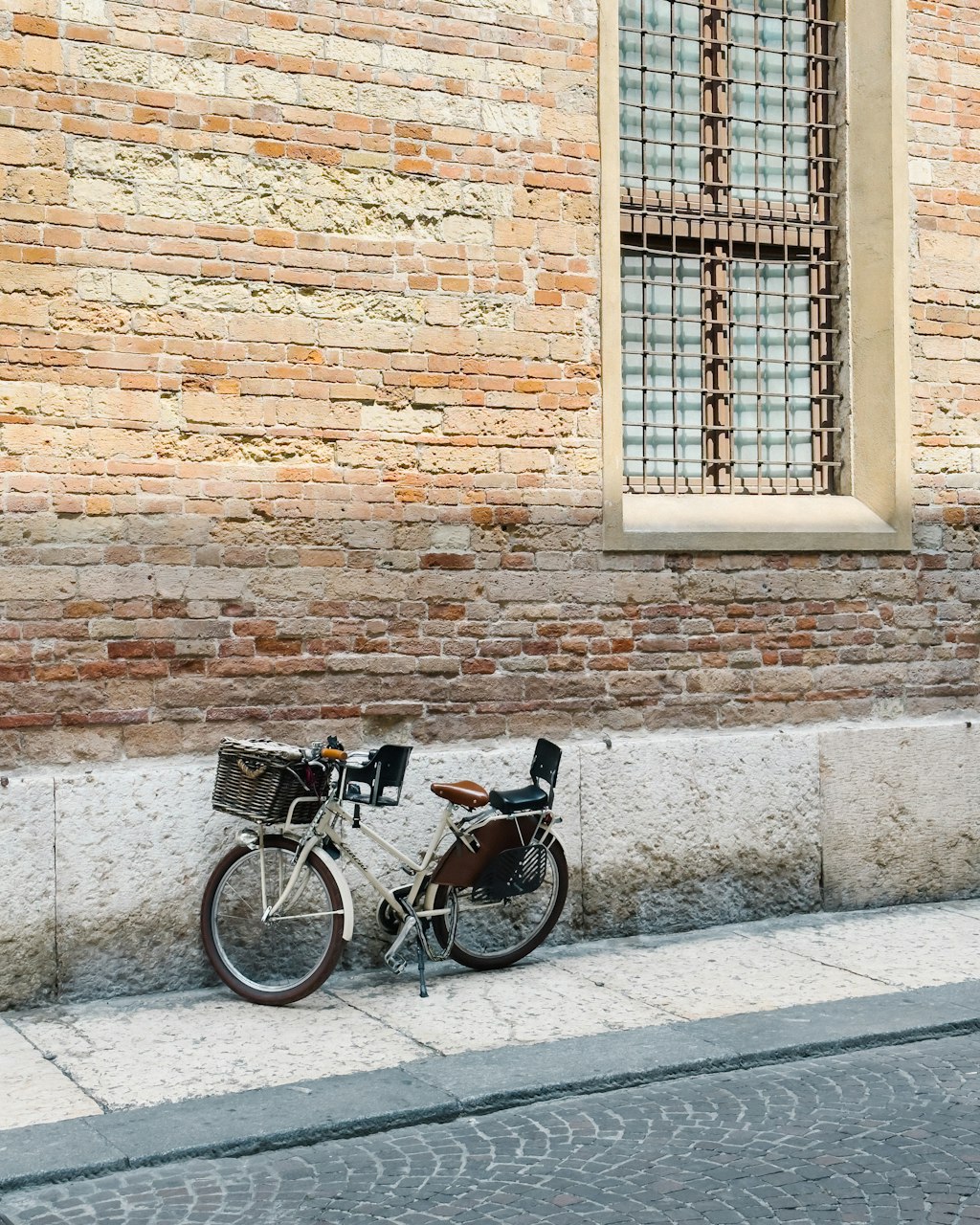 Verona Italy street with bicycle